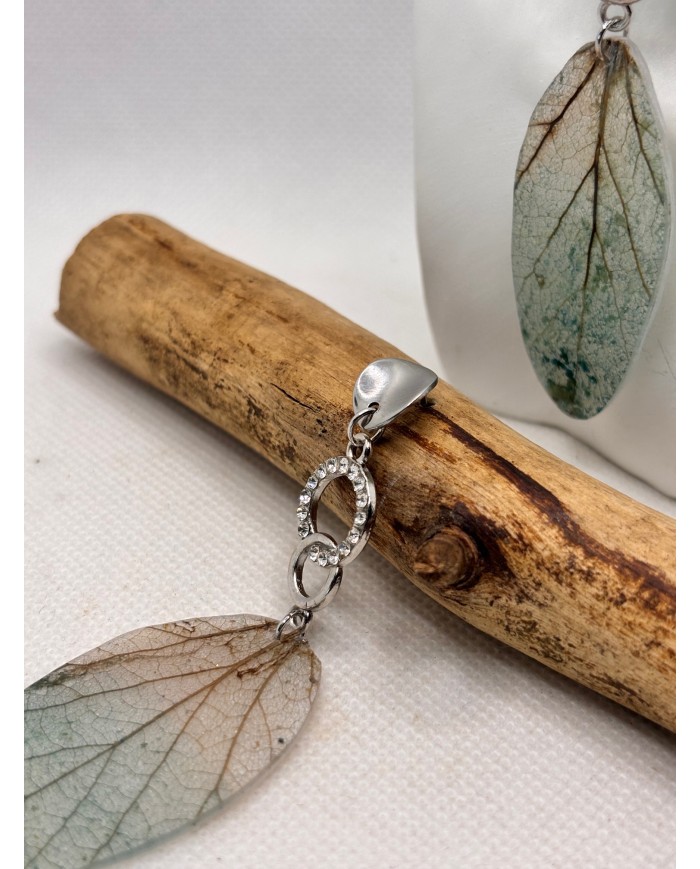 EDICIÓN LIMITADA pendientes artesanos de hoja natural