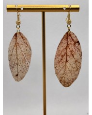 EDICIÓN LIMITADA pendientes artesanos de hoja natural