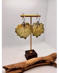 EDICIÓN LIMITADA pendientes artesanos de hoja natural