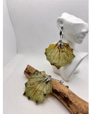 EDICIÓN LIMITADA pendientes artesanos de hoja natural