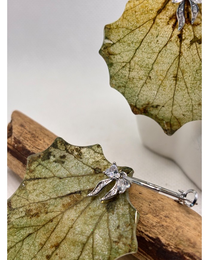 EDICIÓN LIMITADA pendientes artesanos de hoja natural