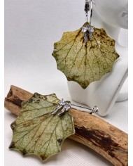 EDICIÓN LIMITADA pendientes artesanos de hoja natural