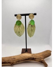 EDICIÓN LIMITADA pendientes artesanos de hoja natural