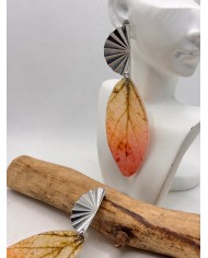 EDICIÓN LIMITADA pendientes artesanos de hoja natural