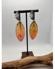 EDICIÓN LIMITADA pendientes artesanos de hoja natural