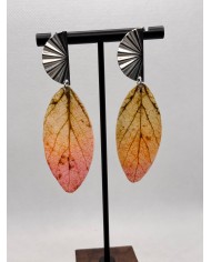 EDICIÓN LIMITADA pendientes artesanos de hoja natural