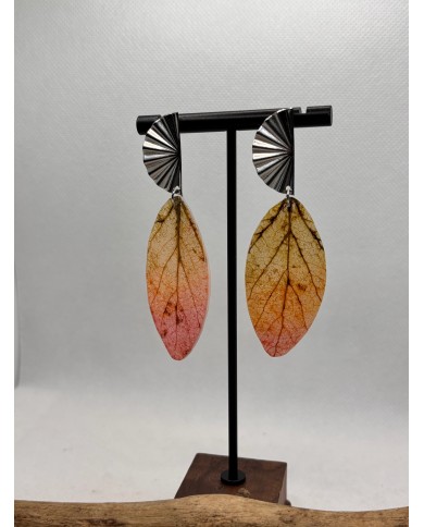 EDICIÓN LIMITADA pendientes artesanos de hoja natural