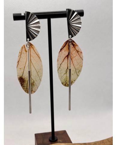 EDICIÓN LIMITADA pendientes artesanos de hoja natural