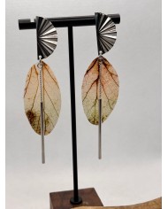 EDICIÓN LIMITADA pendientes artesanos de hoja natural