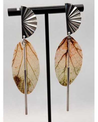 EDICIÓN LIMITADA pendientes artesanos de hoja natural