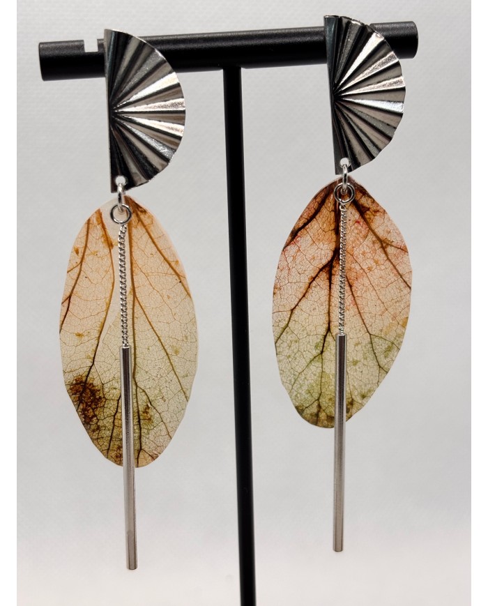 EDICIÓN LIMITADA pendientes artesanos de hoja natural
