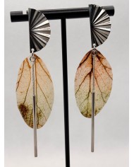 EDICIÓN LIMITADA pendientes artesanos de hoja natural