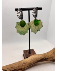 EDICIÓN LIMITADA pendientes artesanos de hoja natural