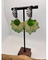 EDICIÓN LIMITADA pendientes artesanos de hoja natural