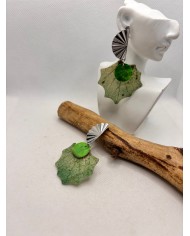 EDICIÓN LIMITADA pendientes artesanos de hoja natural