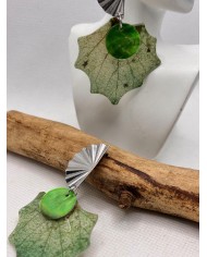 EDICIÓN LIMITADA pendientes artesanos de hoja natural