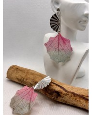EDICIÓN LIMITADA pendientes artesanos de hoja natural