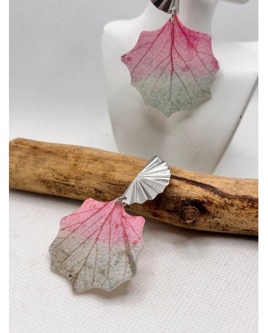 EDICIÓN LIMITADA pendientes artesanos de hoja natural