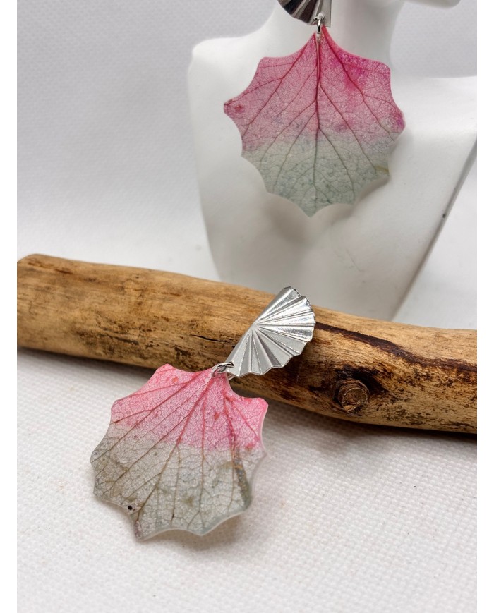EDICIÓN LIMITADA pendientes artesanos de hoja natural