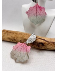 EDICIÓN LIMITADA pendientes artesanos de hoja natural