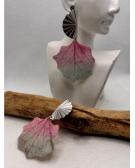 EDICIÓN LIMITADA pendientes artesanos de hoja natural