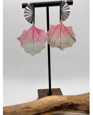 EDICIÓN LIMITADA "TODO AMOR" pendientes de hoja natural artesanos