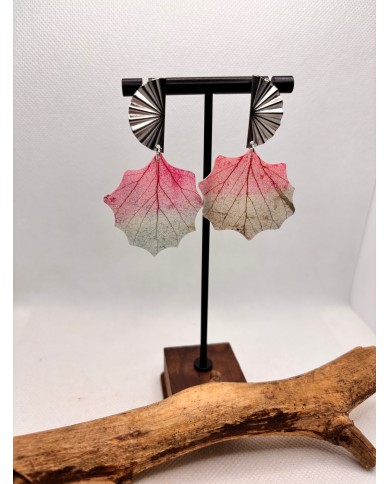 EDICIÓN LIMITADA pendientes artesanos de hoja natural