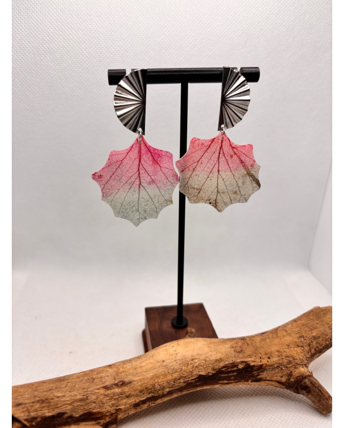 EDICIÓN LIMITADA pendientes artesanos de hoja natural