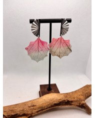 EDICIÓN LIMITADA pendientes artesanos de hoja natural