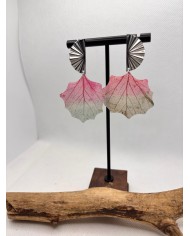 EDICIÓN LIMITADA pendientes artesanos de hoja natural