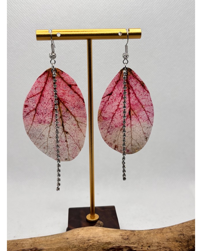 EDICIÓN LIMITADA pendientes artesanos de hoja natural