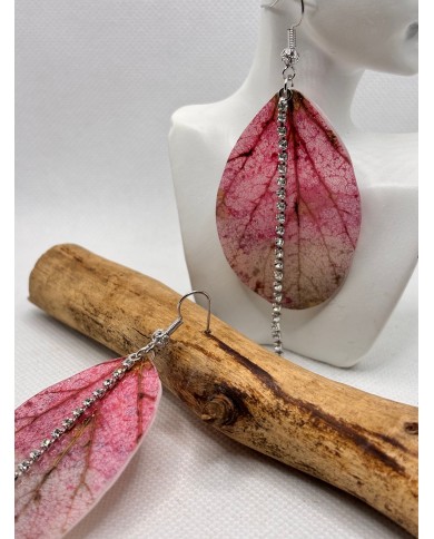 EDICIÓN LIMITADA pendientes artesanos de hoja natural