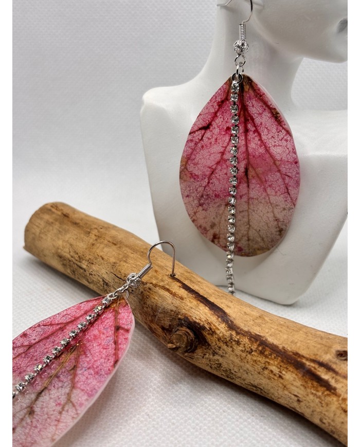 EDICIÓN LIMITADA pendientes artesanos de hoja natural