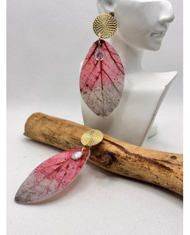 EDICIÓN LIMITADA pendientes artesanos de hoja natural