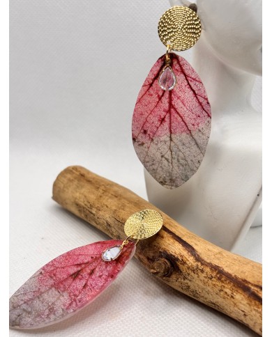EDICIÓN LIMITADA pendientes artesanos de hoja natural