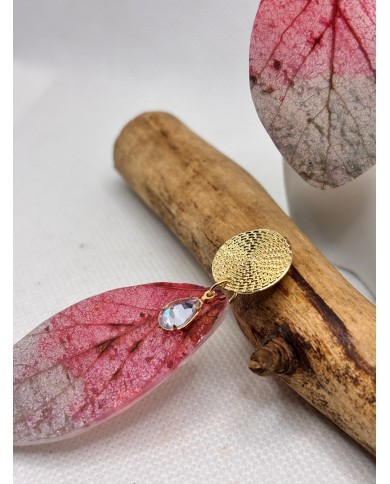 EDICIÓN LIMITADA pendientes artesanos de hoja natural