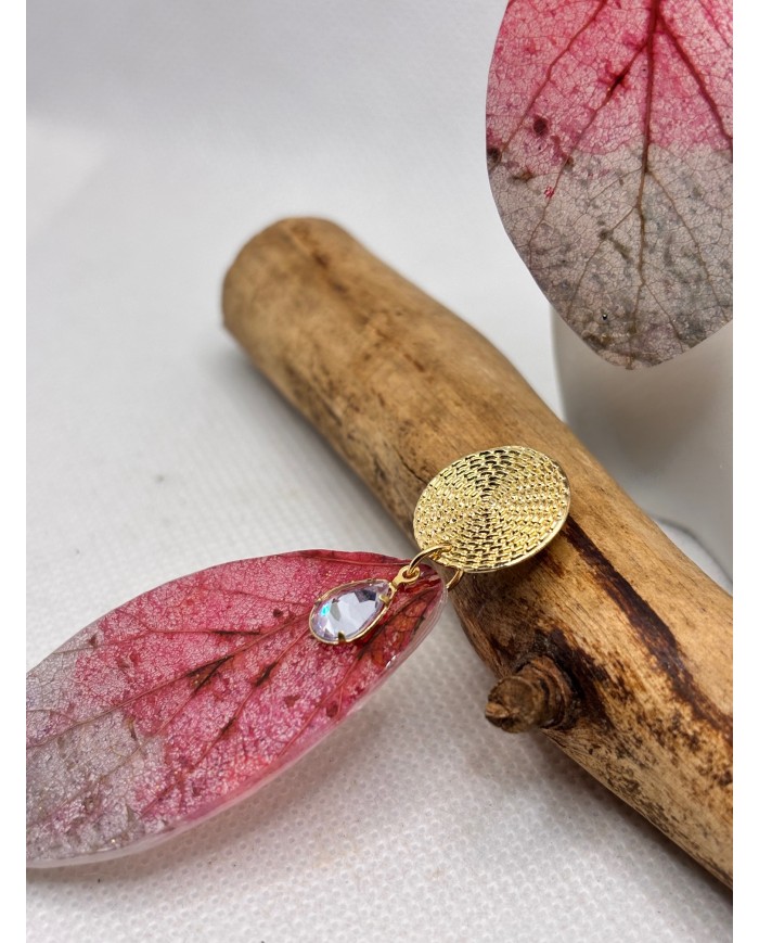 EDICIÓN LIMITADA pendientes artesanos de hoja natural