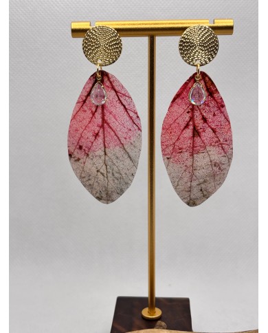 EDICIÓN LIMITADA pendientes artesanos de hoja natural