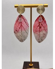 EDICIÓN LIMITADA pendientes artesanos de hoja natural