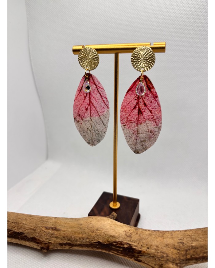 EDICIÓN LIMITADA pendientes artesanos de hoja natural