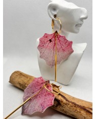 EDICIÓN LIMITADA pendientes artesanos de hoja natural