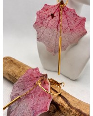 EDICIÓN LIMITADA pendientes artesanos de hoja natural
