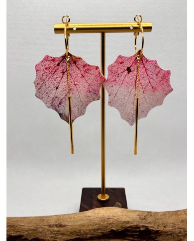 EDICIÓN LIMITADA pendientes artesanos de hoja natural