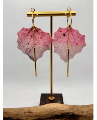 EDICIÓN LIMITADA pendientes artesanos de hoja natural