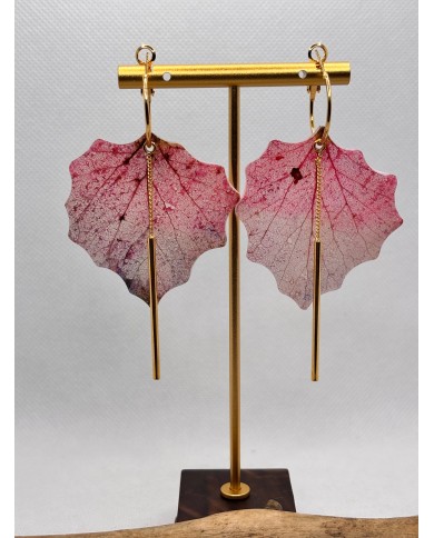 EDICIÓN LIMITADA pendientes artesanos de hoja natural