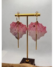 EDICIÓN LIMITADA pendientes artesanos de hoja natural