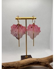 EDICIÓN LIMITADA pendientes artesanos de hoja natural