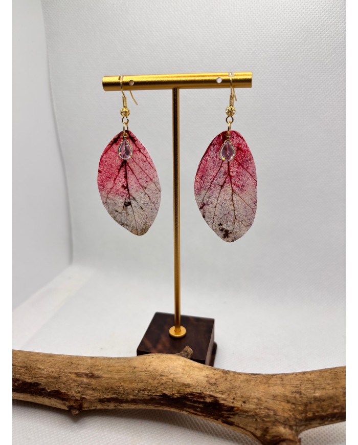 EDICIÓN LIMITADA pendientes artesanos de hoja natural
