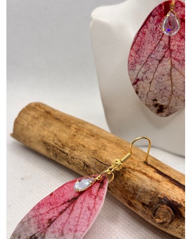 EDICIÓN LIMITADA pendientes artesanos de hoja natural