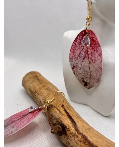 EDICIÓN LIMITADA pendientes artesanos de hoja natural